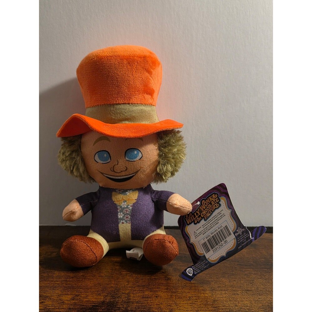 Willy Wonka Charlie and The Chocolate Factory Plush 8" Warner Brothers